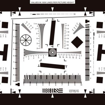 ISO12233分辨率測試卡(增強型)